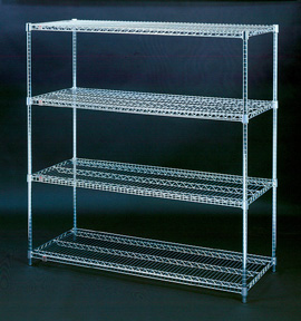 Chrome Wire Shelving -72"w x 24"d x 74"h -Starter