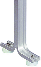 Aluminum locker bench pedestals (3-pack)