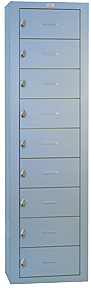 9-Person Privacy Locker - 24"w x 15"d x 84"h