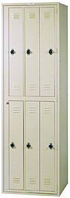 6-Comp't Uniform/Linen Locker - 26"w x 21"d x 84"h