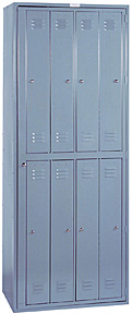 8-Comp't xtra wide locker - 32"w x 21"d x 84"h